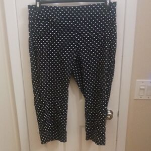 Charter Club Navy Polka Dot Capris